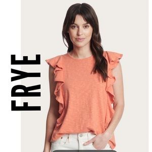 Frye Ruffle Sleeveless Top